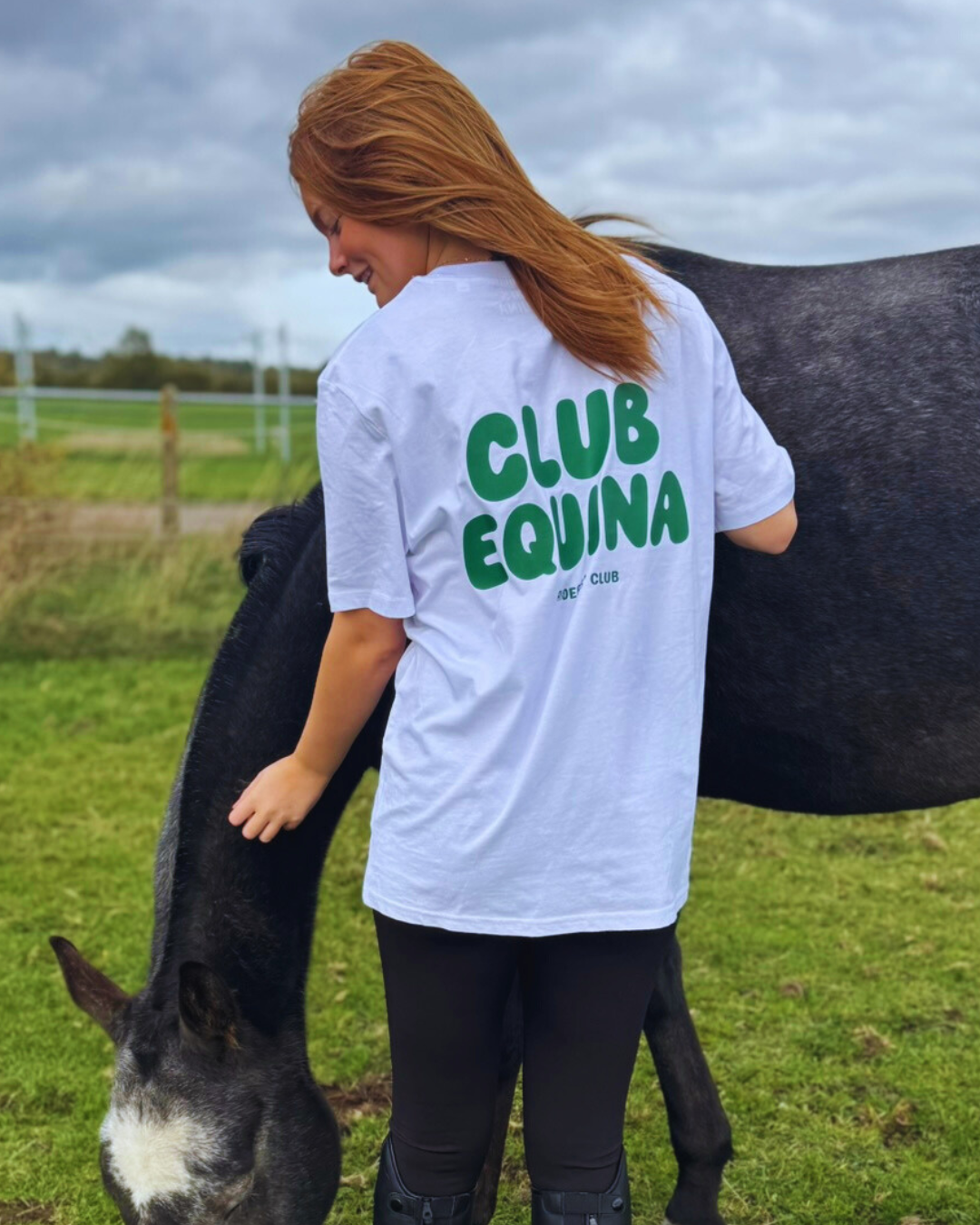 Club Equina Riders T-Shirt Sports Grey