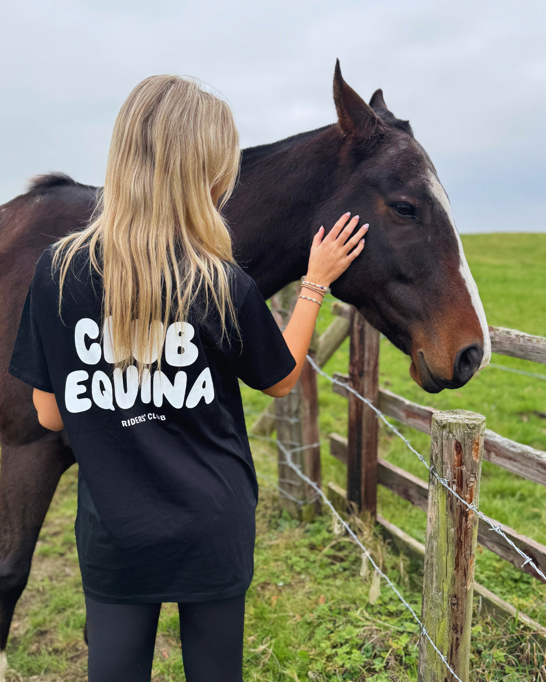 Club Equina Riders T-Shirt Black